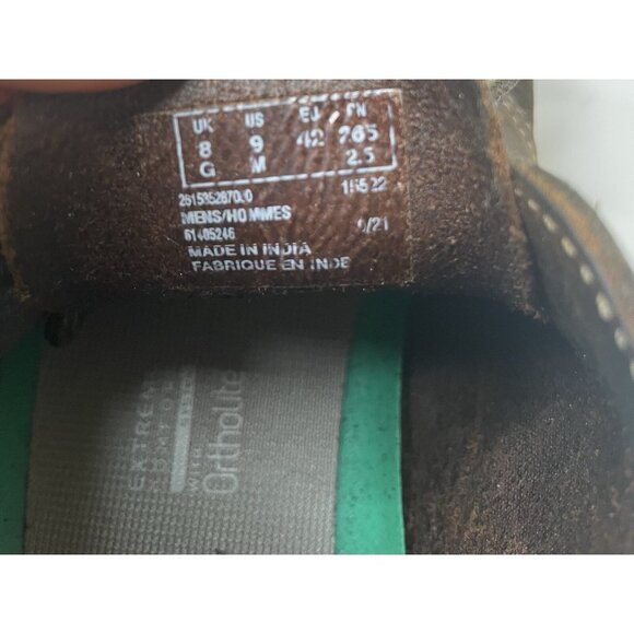 Clarks Men’s Bushacre Chukka Boots Brown Leather Lace Up Sz 9 - Picture 3 of 9